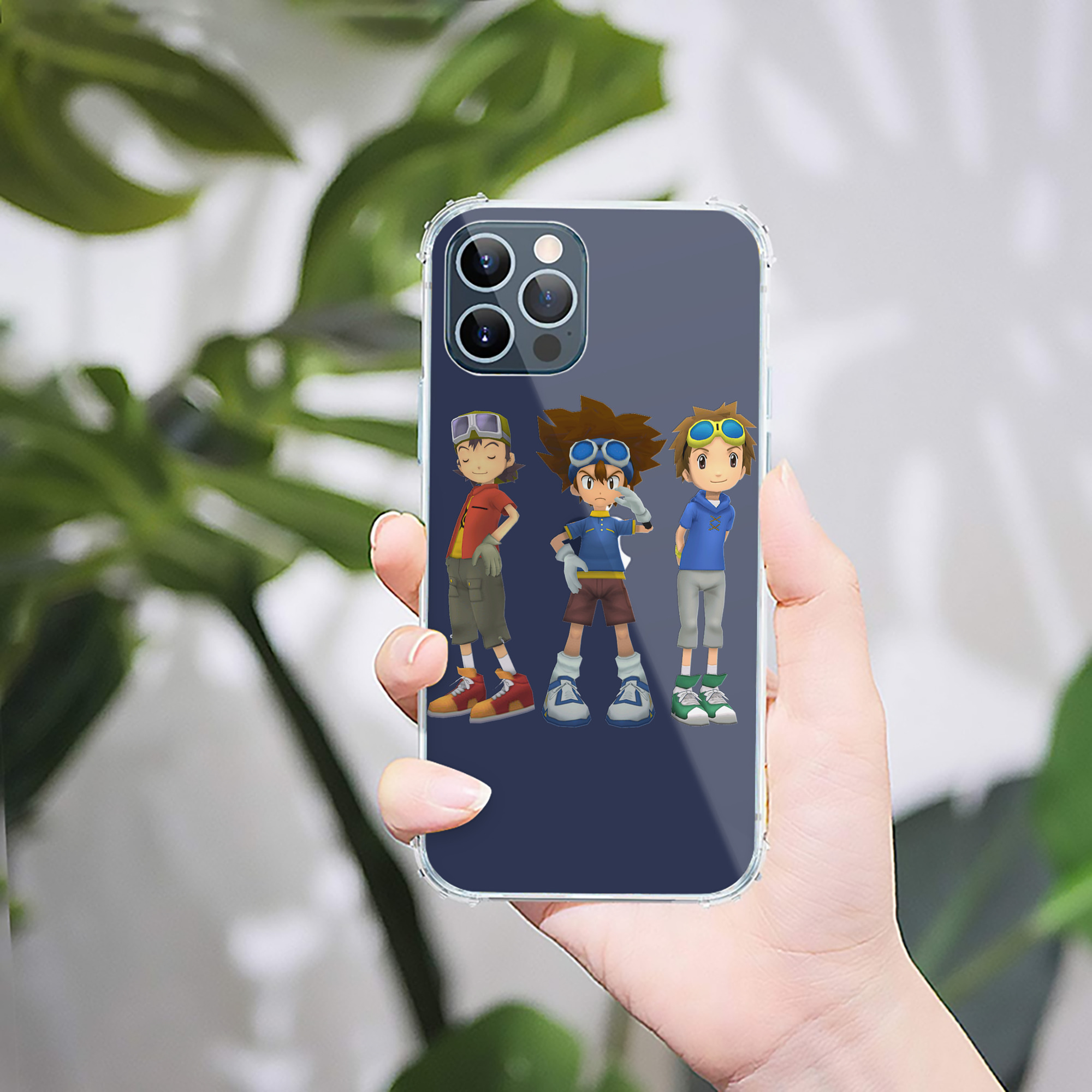 （画像用） Digimon デジタルモンスター/デジモン 【iPhone 12シリーズ対応】透明スマホケース（クリアソフトケース）